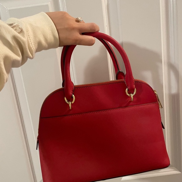 Red Michel Kors hand bag! - Picture 2 of 3